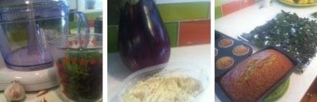 Basil Eggplant Zucchini
