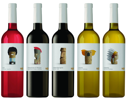 Wine bottle labels image