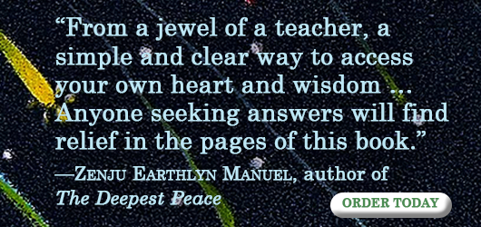“From a jewel of a teacher, a simple and clear way to access your own heart and wisdom…Anyone seeking answers will find relief in the pages of this book.” Zenju Earthlyn Manuel, author of The Deepest Peace Order Today