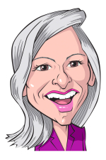 Victoria Sutherland caricature